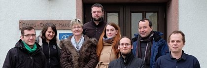 D. Daler, V. Wieloch, K. Helbich, T. Bauer, M. Paschkowski, St. Hante, M. Arnold, H. Podhaisky (v. l. n. r.), Januar 2017
Foto: M. Klinge